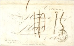 Càd T 15 TOULOUSE (30), Taxe Manuscrite 14 Rectifiée 15 Au Tampon (FL). 1846. - TB. - R. - Andere & Zonder Classificatie
