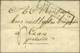 Cachet Encadré D'essai De Février 28 : CHERBOURG 48 / 22 FEVRIER 1828. - B / TB. - R. - Andere & Zonder Classificatie