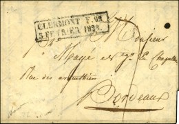 Cachet Encadré D'essai De Février 28 : CLERMONT F 34 / 5 FEVRIER 1828. - TB / SUP. - R. - Sonstige & Ohne Zuordnung