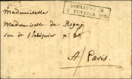 Cachet Encadré D'essai De Février 28 : TOULOUSE 30 / 4 FEVRIER 1828. - SUP. - R. - Andere & Zonder Classificatie