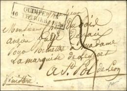 Cachet Encadré D'essai De Février 28 : QUIMPER 28 / 10 FEVRIER 1828. - SUP. - RRR. - Other & Unclassified