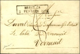 Cachet Encadré D'essai De Février 28 : BREST 28 / 5 FEVRIER 1828. - SUP. - RR. - Andere & Zonder Classificatie