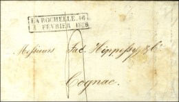 Cachet Encadré D'essai De Février 28 : LA ROCHELLE 16 / 4 FEVRIER 1828. - TB / SUP. - R. - Other & Unclassified