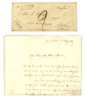 Mers-el-Kébir / ALGERIE Taxe Tampon 2 Sur Lettre Avec Texte Daté 22 Juin 1849. - SUP. - R. - Sonstige & Ohne Zuordnung