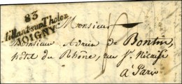83 / Aillant-sur-Tholon / JOIGNY Sur Lettre Avec Texte Daté 1830. - SUP. - R. - Autres & Non Classés