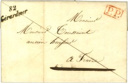 82 / Gerardmer + P. P. Rouge Sur Lettre Avec Texte Daté 1841. - SUP. - Autres & Non Classés