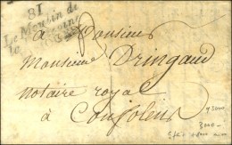 81 / Le Moulin De / La Poitevine / LIMOGES Sur Lettre Avec Texte Daté 1828. - TB. - RR. - Autres & Non Classés