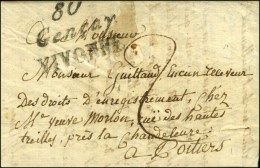 80 / Gençay / DIVONNE Sur Lettre Avec Texte Daté 1821. - TB / SUP. - Autres & Non Classés