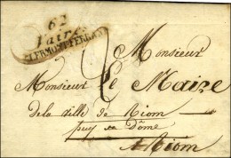 62 / Vaires / CLERMONT-FERRAND Sur Lettre Avec Texte Daté De Monton. 1825. - TB / SUP. - R. - Sonstige & Ohne Zuordnung