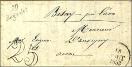 60 / Bagnolet Taxe 25 DT Dateur A. 1853. - SUP. - R. - Sonstige & Ohne Zuordnung