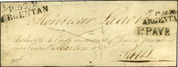 59 / Trun / ARGENTAN P.PAYE + P. 59. P / ARGENTAN  Sur Lettre Avec Texte Daté 1826. Exceptionnelle... - Sonstige & Ohne Zuordnung
