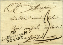 59 / Le Merlereault / NONANT Sur Lettre Avec Texte Daté 1826. - SUP. - Sonstige & Ohne Zuordnung