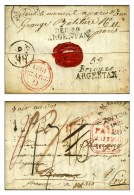 Lettre De Grande Bretagne Adressée à Briouze. Au Verso, DEB. 59 / ARGENTAN + 59 / Briouze / ARGENTAN.... - Sonstige & Ohne Zuordnung