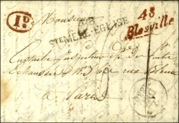 48 / Blosville Rouge + 48 / Ste MERE-EGLISE Dateur A 1830. Belle Association. - TB / SUP. - R. - Sonstige & Ohne Zuordnung