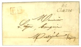 46 / Chanac + P. P. Rouge Sur Lettre Avec Texte Daté 1848. - TB / SUP. - Sonstige & Ohne Zuordnung