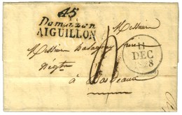 45 / Damazan / AIGUILLON Dateur A 1828. - TB / SUP. - Sonstige & Ohne Zuordnung