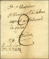 34 / Lohéac / RENNES Sur Lettre Avec Texte Daté 1829. - TB / SUP. - Sonstige & Ohne Zuordnung