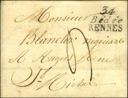 34 / Bédée / RENNES Sur Lettre Avec Texte Daté 1825. - SUP. - Sonstige & Ohne Zuordnung