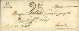 30 / St Felix Càd T 14 REVEL (30) Taxe 25 DT. 1853. - SUP. - Sonstige & Ohne Zuordnung