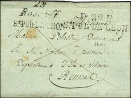 28 / Roscoff / ST POL DE LEON + P. 28. P. / ST POL DE LEON Sur Lettre Avec Texte Daté Laber. 1821. - TB /... - Other & Unclassified