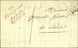 26 / Fleury-sur / Andelle / ECOUIS Rouge Taxe 1 Sur Lettre Locale Dateur A 1829. - SUP. - R. - Other & Unclassified