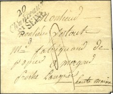 20 / Chanceaux / ST SEINE Sur Lettre Avec Texte Daté 1820. - SUP. - R. - Sonstige & Ohne Zuordnung