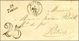 15 / Tusson Càd T 15 RUFFEC (15) Taxe 25 DT. 1852. - SUP. - Other & Unclassified