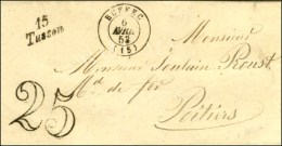 15 / Tusson Càd T 15 RUFFEC (15) Taxe 25 DT. 1852. - SUP. - Sonstige & Ohne Zuordnung