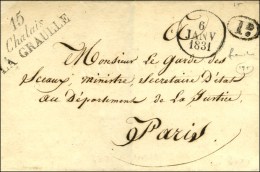 15 / Chalais / LA GRAULLE Dateur A 1831 Sur Lettre En Franchise Pour Paris. - SUP. - Andere & Zonder Classificatie