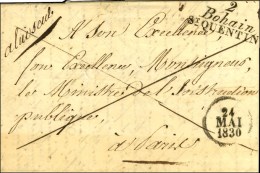 2 / Bohain / St QUENTIN Sur Lettre En Franchise Pour Paris Dateur A. 1830. - SUP. - RR. - Andere & Zonder Classificatie