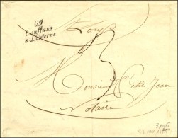 69 / Conflans-s-Lanterne Sur Lettre En Triple Port Local Pour St Loup. 1851. - SUP. - Sonstige & Ohne Zuordnung