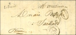 Cursive 6 / Le Pousin Càd T 15 LORIOL (25) 1 JUIL 54, Taxe 30 DT, 1er Jour Du Changement De Tarif.... - Sonstige & Ohne Zuordnung