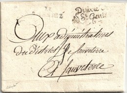 11 S. GENIEZ + District / St Geniez Sur Lettre Avec Bel En-tête Révolutionnaire. An 3. - TB. - 1701-1800: Vorläufer XVIII