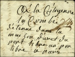 Lettre Avec Texte Daté De La Maison D'arrêt Du Port - Libre (Port Royal) Le 10 Vendémiaire An... - 1701-1800: Vorläufer XVIII