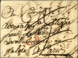 C.B. Rouge (Maison De Bicêtre) (S N° 9500) Sur Lettre Avec Texte Daté Bicêtre Le 16 Germinal... - 1701-1800: Vorläufer XVIII