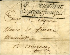 Cachet Encadré REPRESENTANT / DU PEUPLE FRANCAIS Sur Lettre En Franchise Avec Texte Partiel Daté... - 1701-1800: Vorläufer XVIII