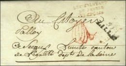 REPRESENTANT / DU PEUPLE / FRANCAIS Rouge + 57 / LILLE Sur Lettre En Franchise Datée De Lille An 4... - 1701-1800: Vorläufer XVIII