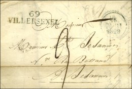 69 / VILLERSEXEL Bleuté, Dateur A Bleuté 1829 (non Signalé En Bleu). - TB / SUP. - Sonstige & Ohne Zuordnung