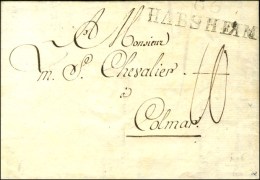 66 / HABSHEIM Sur Lettre Avec Texte Daté De Bâle Pour Colmar. 1795. - TB / SUP. - Sonstige & Ohne Zuordnung