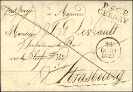 P.66.P. / CERNAY + Dateur A 1829 Sur Lettre Avec Texte Du Mont Des Oliviers, ND De La Trappe Près Mulhouse.... - Sonstige & Ohne Zuordnung