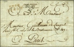 P.75.P. / NIORT Rouge Sur Lettre Avec Texte Adressé à Paris. Au Recto, P.P. Fleur De Lys (Pothion... - Sonstige & Ohne Zuordnung