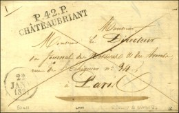 P. 42. P. / CHATEAUBRIANT Sur Lettre Avec Texte Daté De St Julien De Vouvantes. 1831. - SUP. - Other & Unclassified