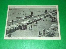 Cartolina Porto S. Giorgio - Spiaggia 1939 - Ascoli Piceno