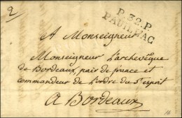 P. 32. P. / PAUILLAC Sur Lettre Avec Texte Daté 1825. - SUP. - Sonstige & Ohne Zuordnung