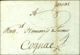 '' Jarnac '' Sur Lettre Avec Texte Daté 1792. - TB. - R. - Other & Unclassified