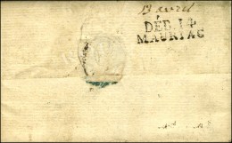 DEB. 14 / MAURIAC Sur Lettre Avec Texte Daté 1809. - SUP. - R. - Sonstige & Ohne Zuordnung