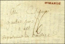 ST MANDE Rouge Sur Lettre Avec Texte Daté 1795. - SUP. - R. - 1701-1800: Vorläufer XVIII