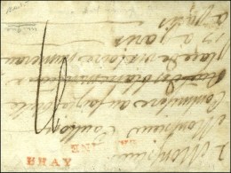 LHAY Rouge + B. LA REINE Rouge Sur Lettre Avec Texte Daté 1791. - TB / SUP. - R. - 1701-1800: Vorläufer XVIII