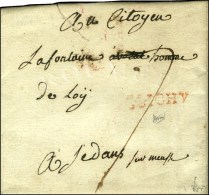 CLICHY Rouge Sur Lettre Avec Texte Daté Le 24 Aout. - TB. - 1701-1800: Vorläufer XVIII