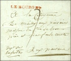 LE BOURGET Rouge Sur Lettre Avec Texte Daté 1797. - SUP. - R. - 1701-1800: Vorläufer XVIII